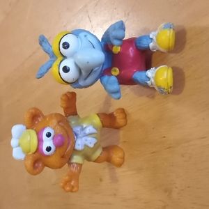 Vintage 1986 Muppets Babies Fozzy & Gonzo McDonald's Happy Meal Toy